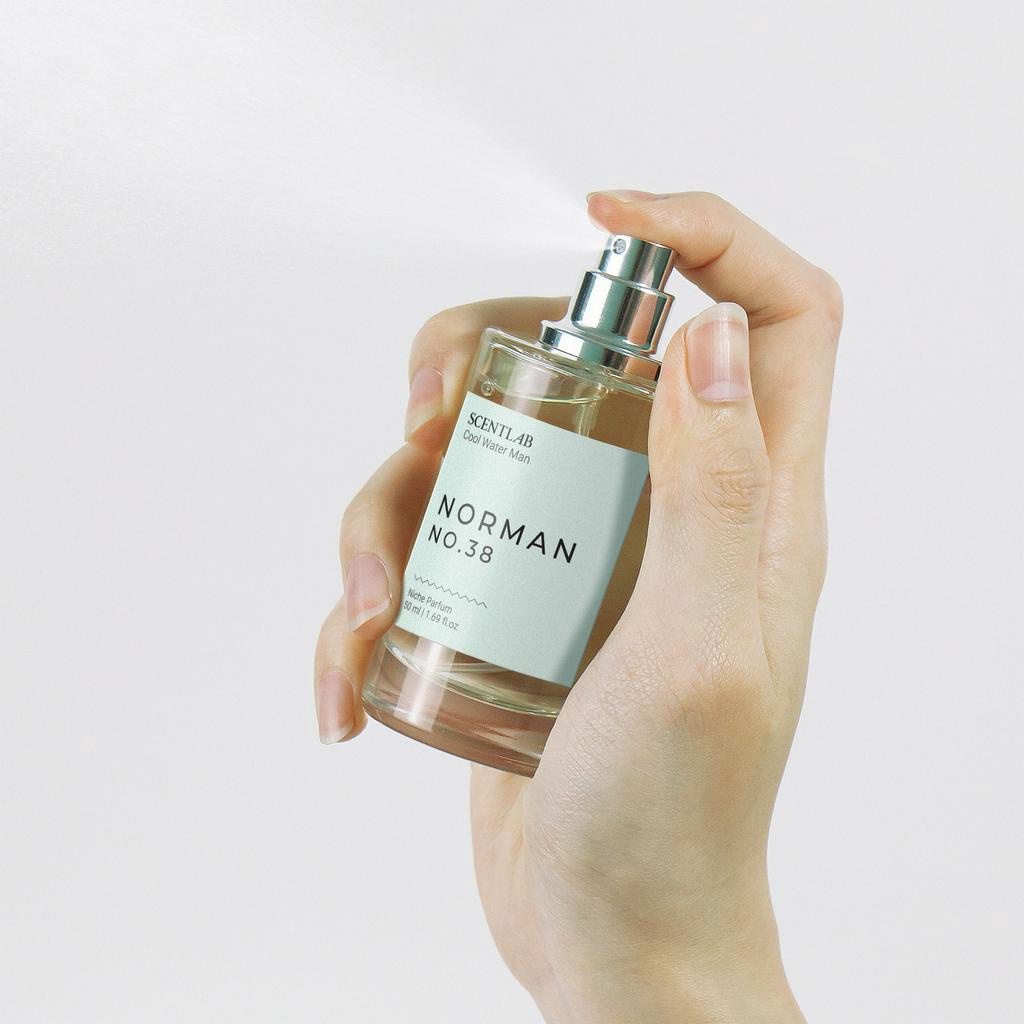 Nước Hoa SCENTLAB Norman Cool Water Man No.38 Tươi Mát Sảng Khoái Lưu Hương Trên 10h Fullsize 50ml