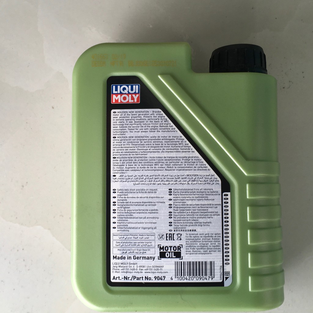 Nhớt Liqui moly gen 5w40 cho xe tay ga Ful tổng hợp