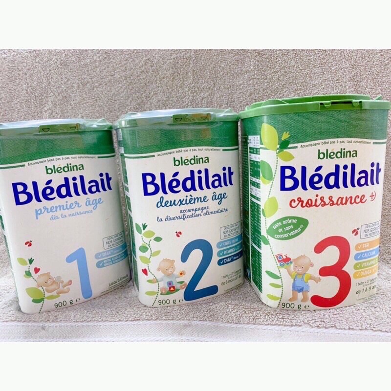 Sữa bột Bledilait bledina Pháp đủ số 1,2,3 hộp 400g 900g