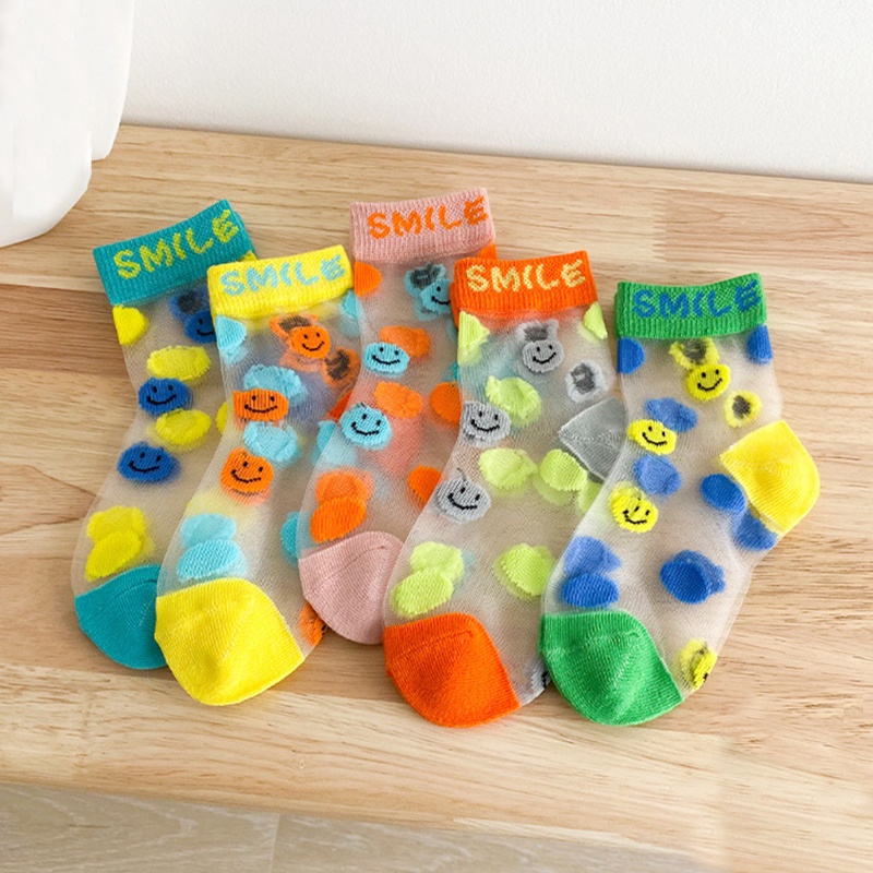 Vớ Pha Lê Trẻ Em Mùa Hè Phim Hoạt Hình Cầu Vồng AKKU