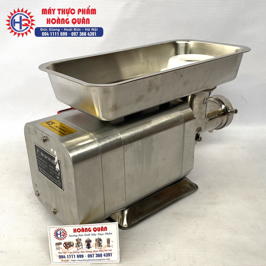 Máy xay thịt, đùn xương 1.1 KW - CỐI INOX 12 - KIỂU DÁNG ATS