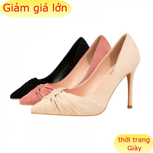 Giày Cao Gót 10cm Mũi Nhọn Phong Cách Hàn Quốc Cho Nữ