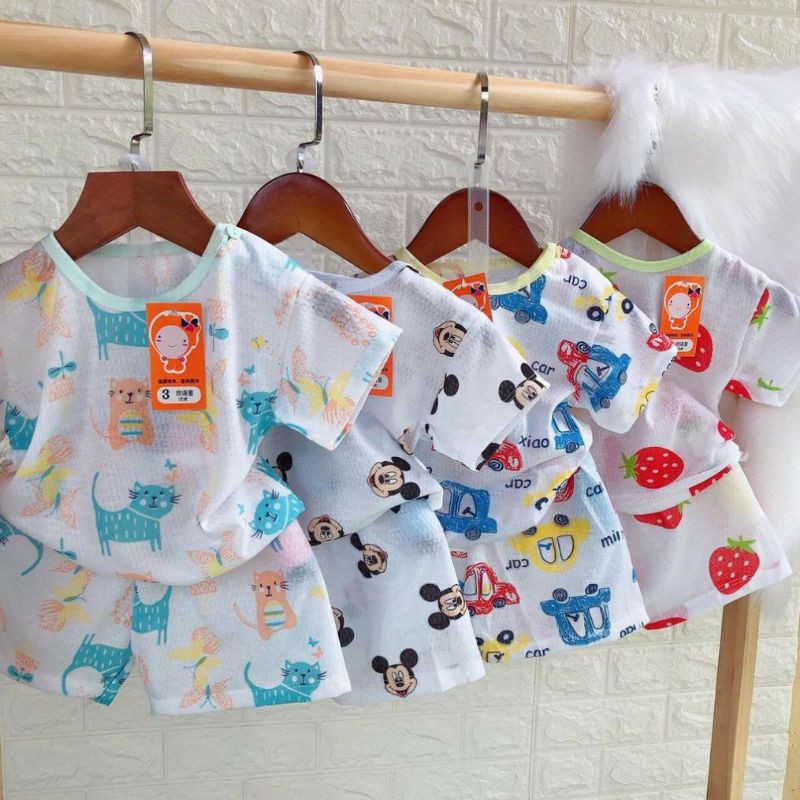 bộ cộc tay cho bé bộ giấy ngắn tay thời trang trẻ em