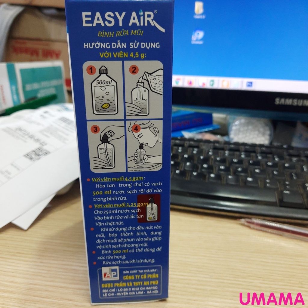 Bình Rửa Mũi Easy Air Dành Riêng Cho trẻ em An Phú