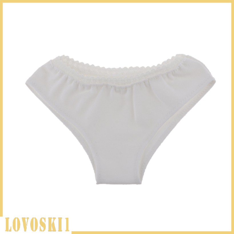 [LOVOSKI1] 1/6 Solid White Underwear Briefs for BJD SD DOD Dollfie Dolls Clothes