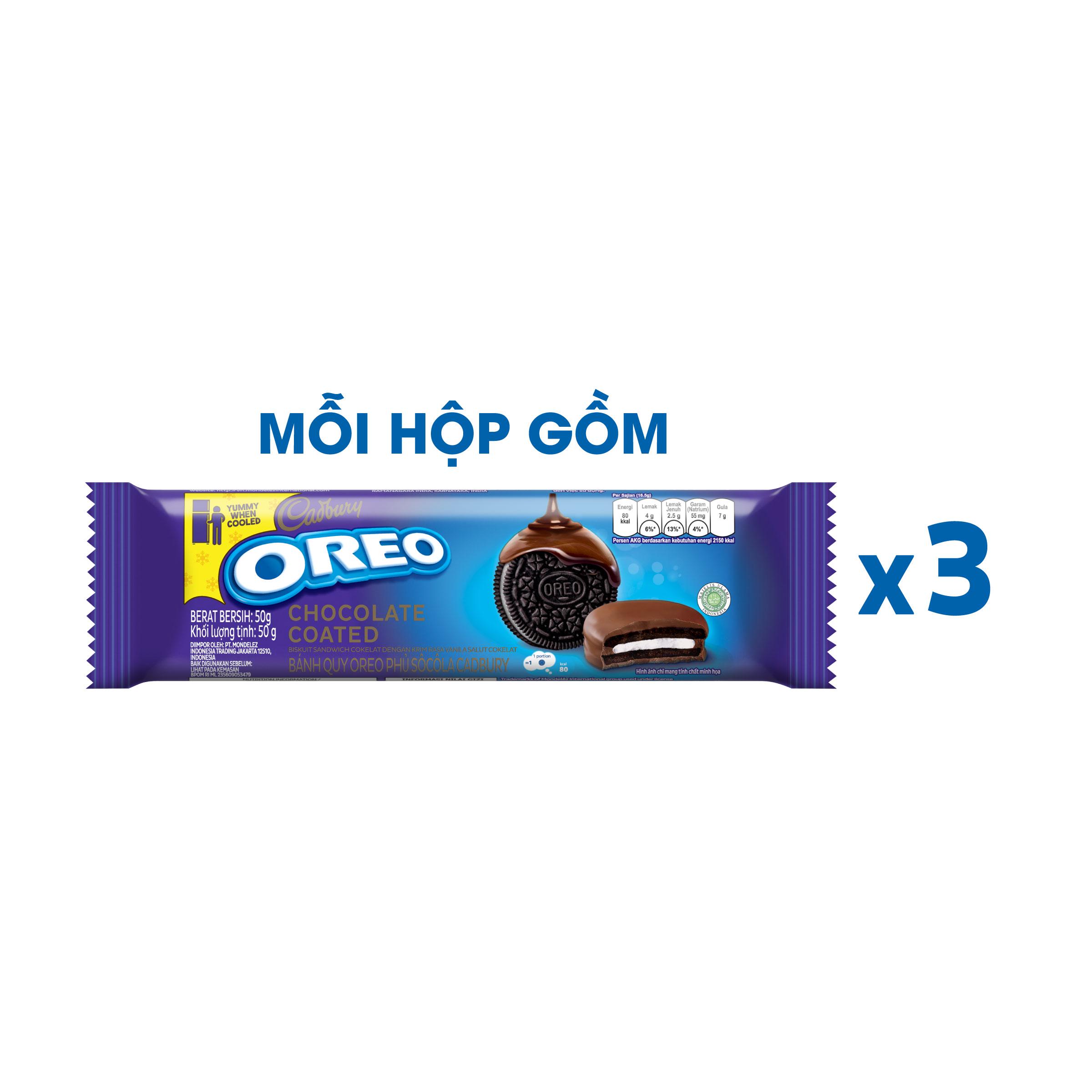 Bánh quy OREO phủ sôcôla, hộp 150g