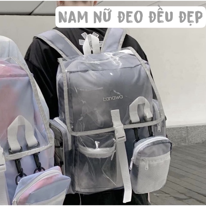 Balo Banawa TieDye Grey Backpack Xám Loang 2810 Clothes Shop Balo Đi Học Đi Chơi Banawa Xám Loang Ulzzang Unisex