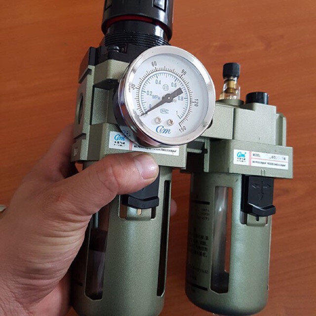BỘ LỌC ĐÔI KHÍ NÉN CAL 4000-04 CIM (REN 21MM) VAN ĐIỀU CHỈNH ÁP SUẤT HƠI KHÍ NÉN, LỌC TÁCH NƯỚC