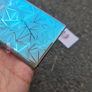 Miếng dán mặt lưng 3D vân kim cương cho Note 10 Plus / Note 10