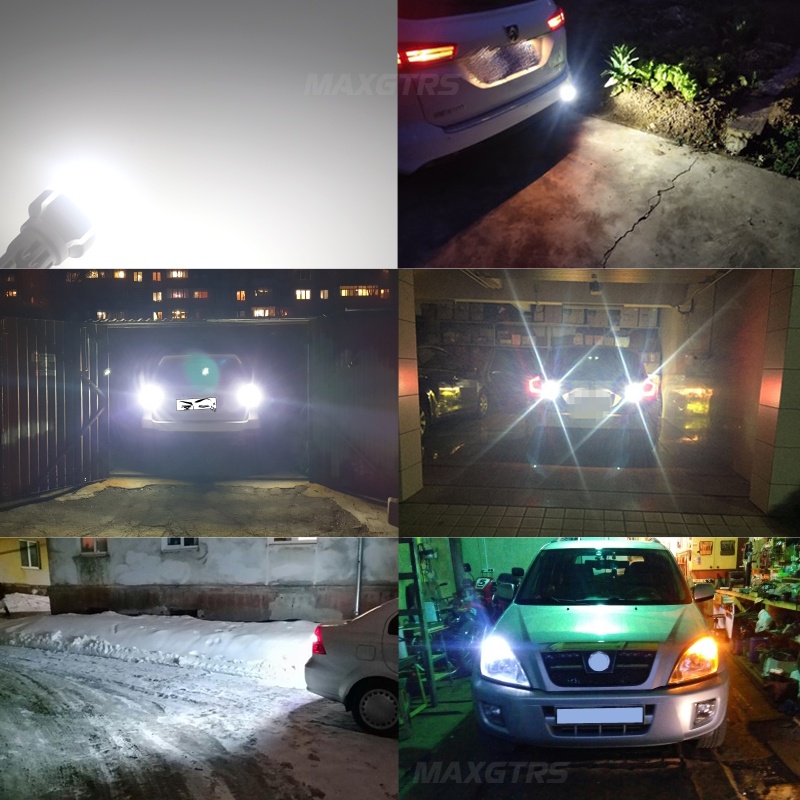 Set 2 Đèn LED 7443 T20 W21 / 5W DRL P21 / 5W 1300LM BAY15D 1157 12V Dành Cho Ô Tô