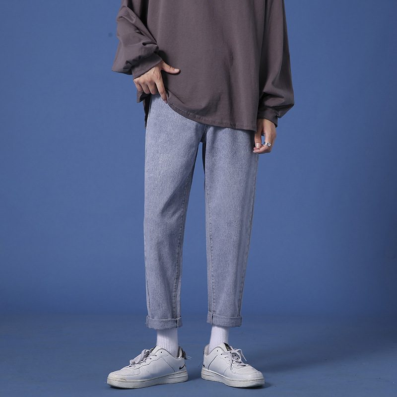 DUNEA Quần Jean Nam Dáng Rộng Thời Trang Cá Tính