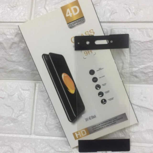 Kính cường lực full màn 4D sony XA1