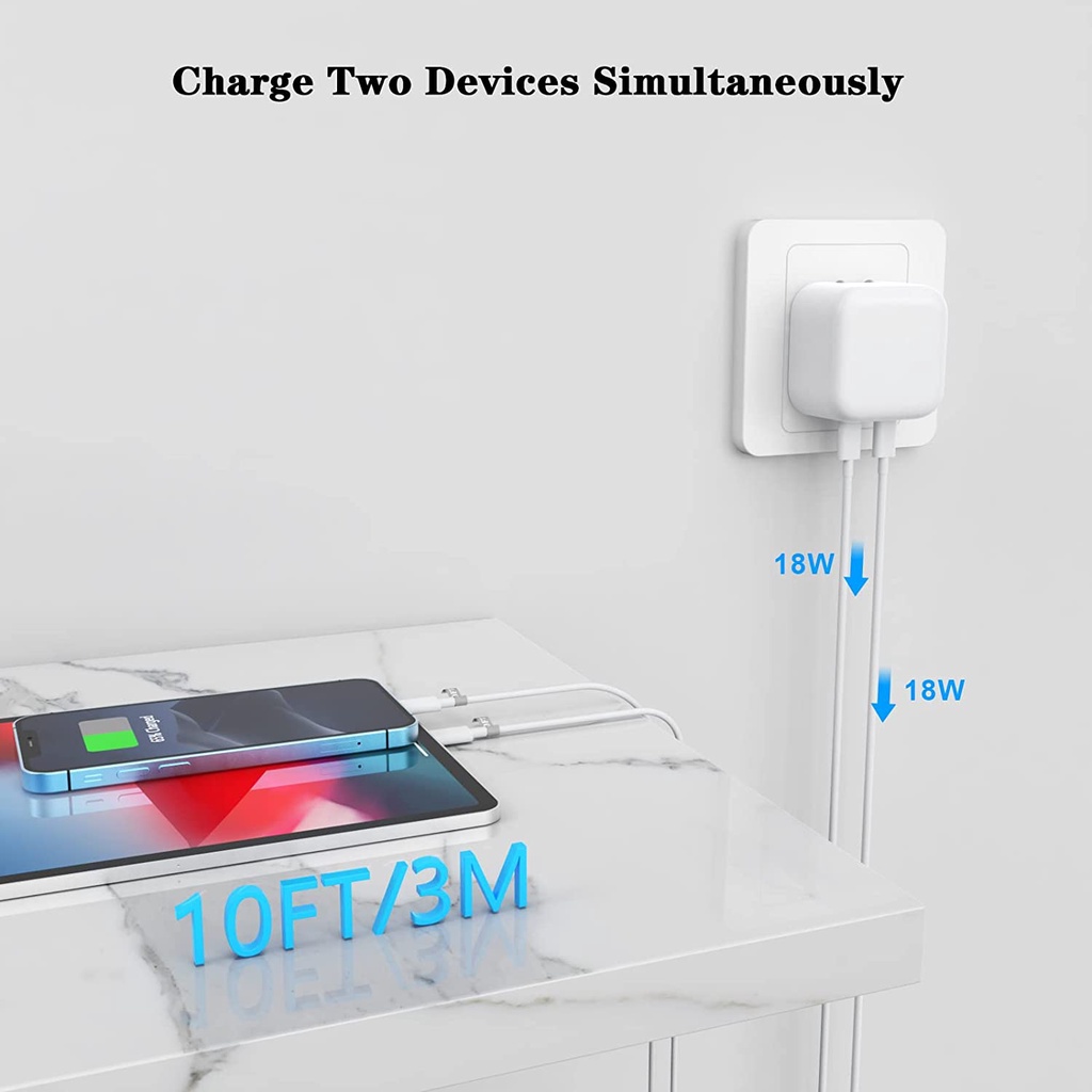 Sạc Nhanh PD 35W Cho [ 8/X/11/12/13/14 USB-C To Bảo Hành 12 Tháng Lỗi 1 Đổi 1]