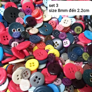 Set nút mix nhiều size 8ly _2.2cm ( túi 200g /20k)