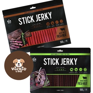 Snack thịt bò que, thịt cừu que bowwow cho chó 500g - beef jerky/ lamb jerky