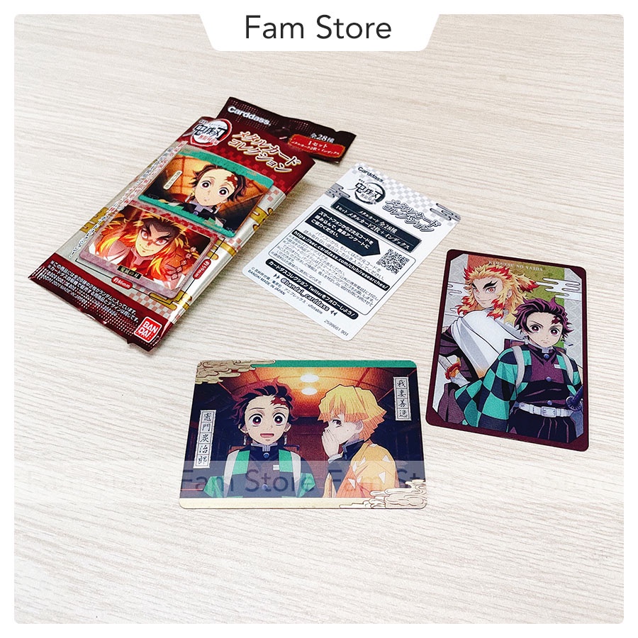 Pack thẻ Kimetsu no Yaiba Metal Card Collection
