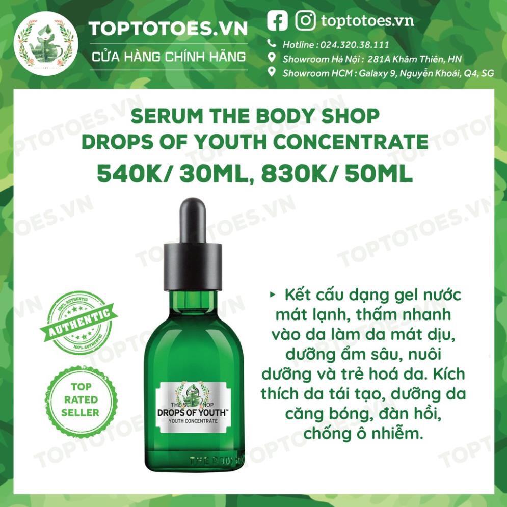 Bộ sản phẩm The Body Shop Drops of Youth foam rửa mặt, essence, lotion, serum, kem dưỡng