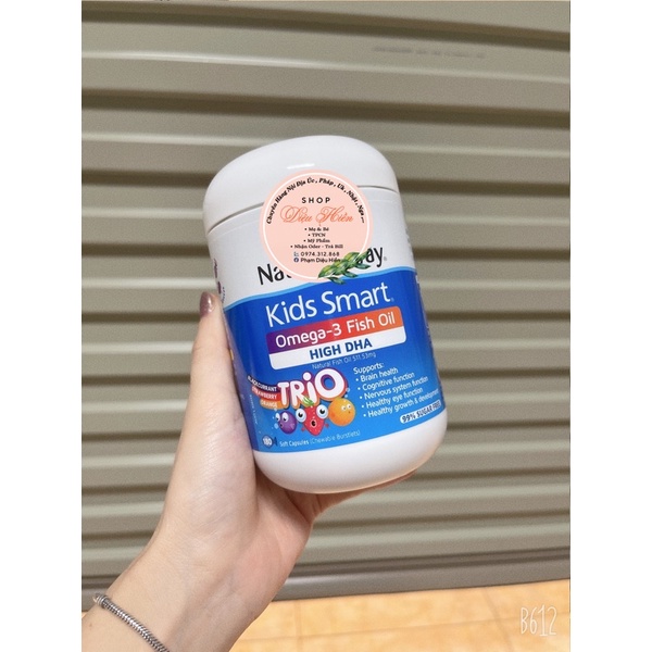 Kẹo gum Omega3 DHA Trio 180 viên