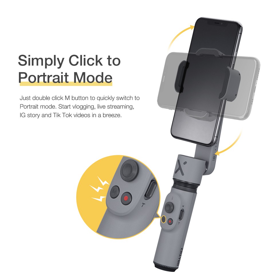 Gimbal chống rung Zhiyun SMOOTH X COMBO kèm chân mini tripod - Gimbal dùng cho điện thoại