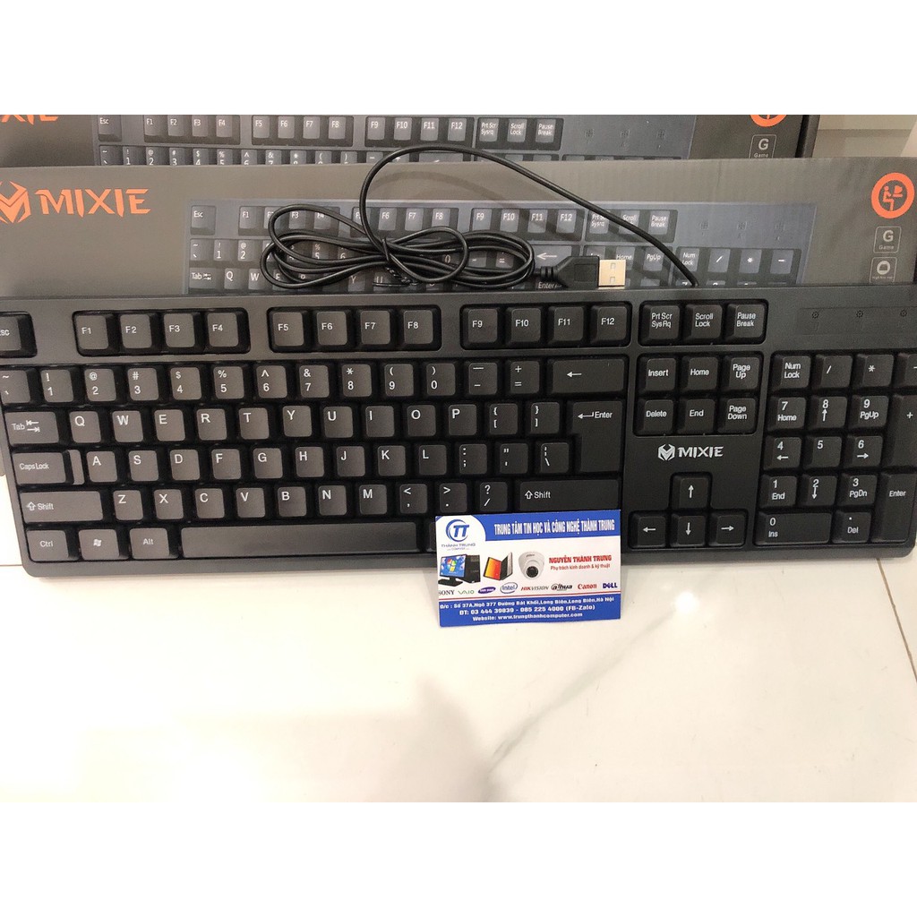 Bàn phím có dây USB MIXIE X7, X7s: đẹp, bấm êm, không tiếng kêu (kết nối có dây dành cho PC,Laptop và Ô tô) | BigBuy360 - bigbuy360.vn
