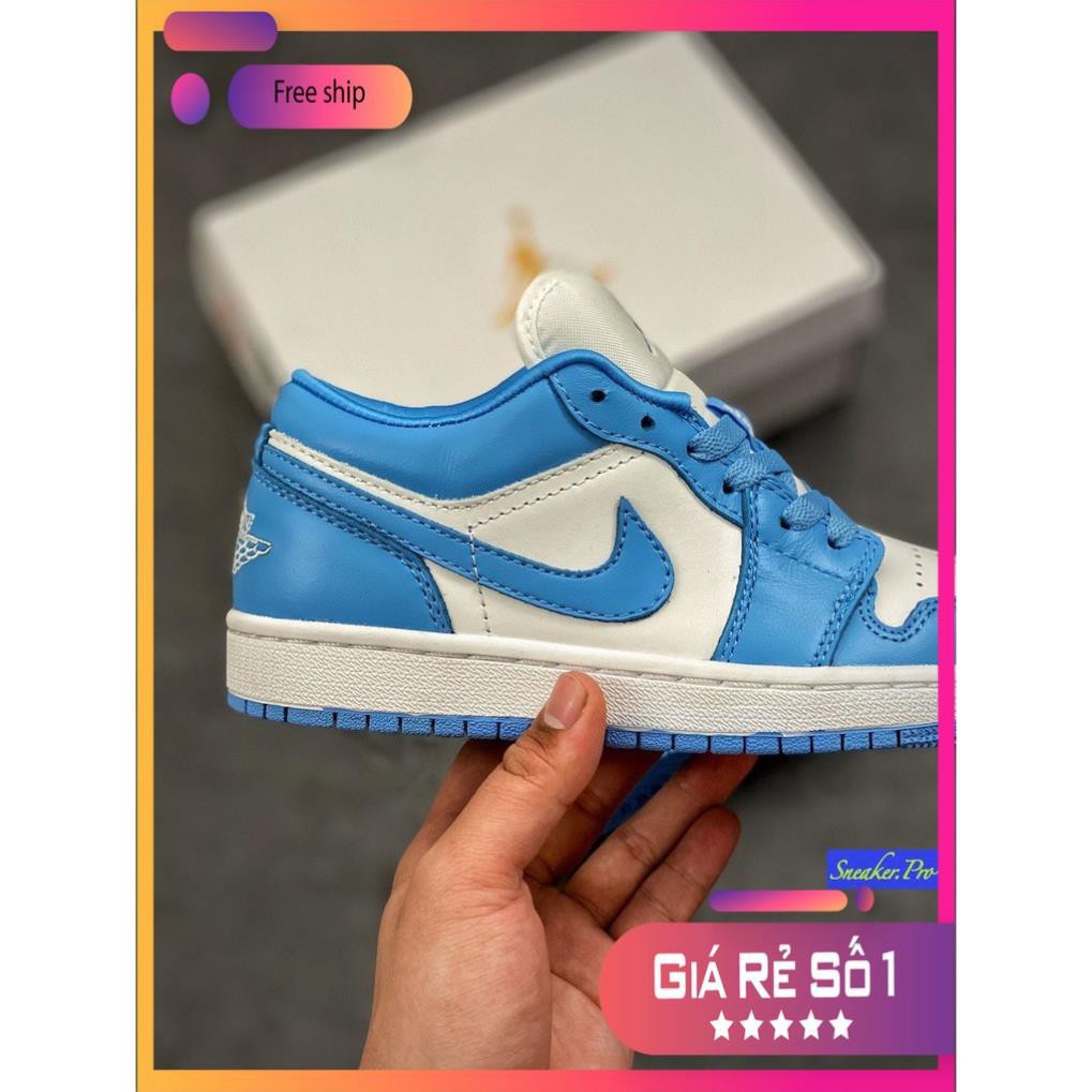 (FULL BOX + QUÀ TẶNG) Giày thể thao AIR Jordan 1 Low UNC (W) cổ thấp siêu đẹp dành cho nam và nữ | BigBuy360 - bigbuy360.vn