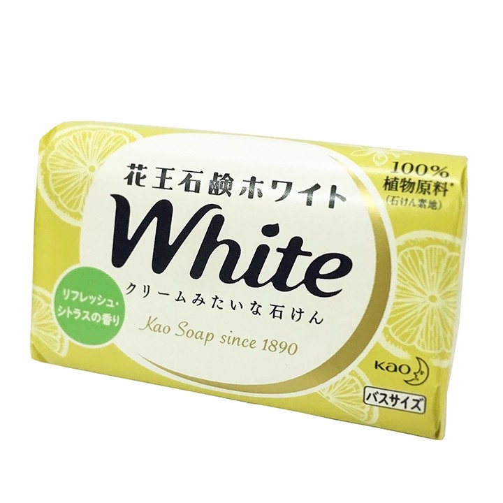 Xà phòng tắm KAO White 130g Nhật Bản, giữ ẩm hương thơm dịu nhẹ