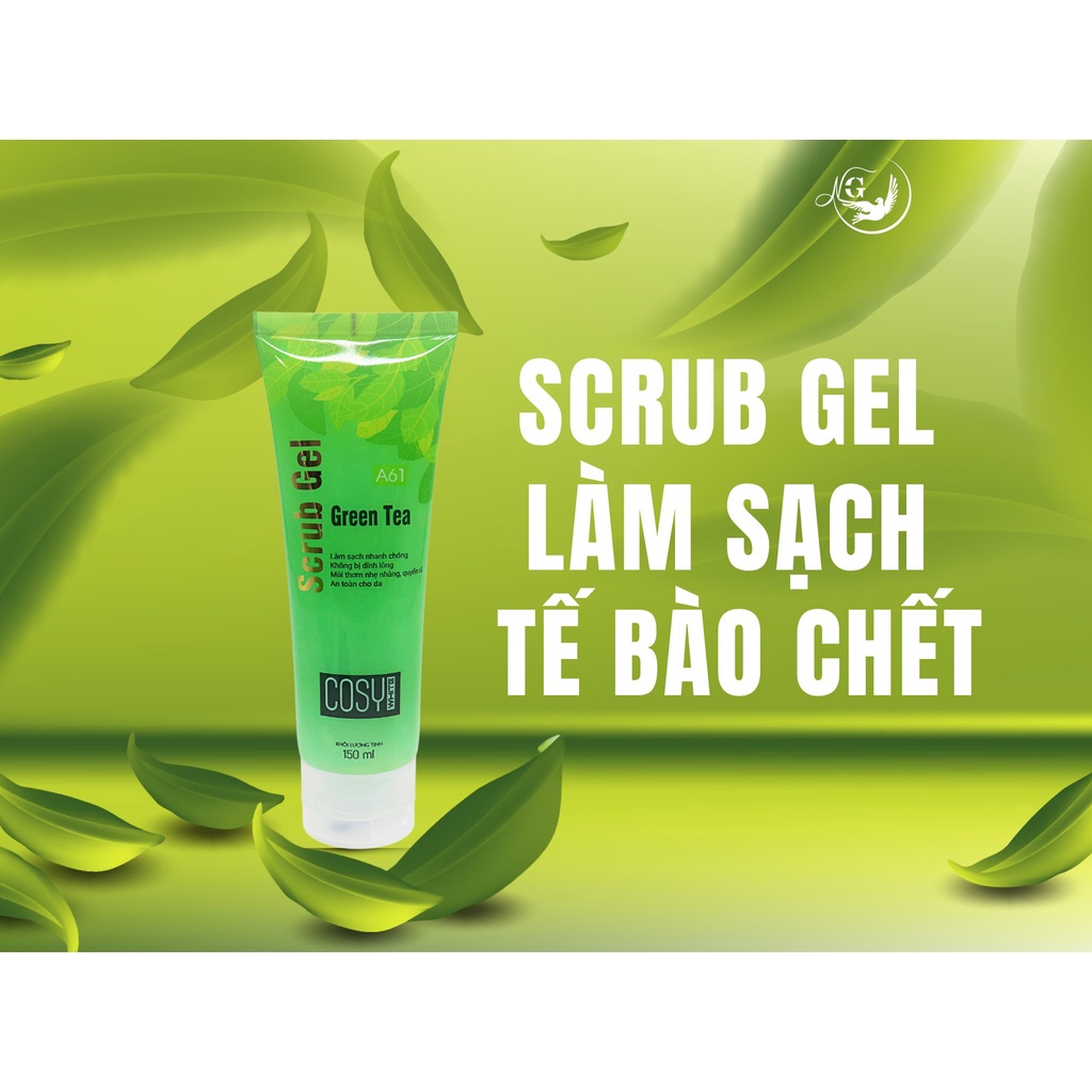 Tẩy tế bào chết trà xanh Cosy White A61 150ml