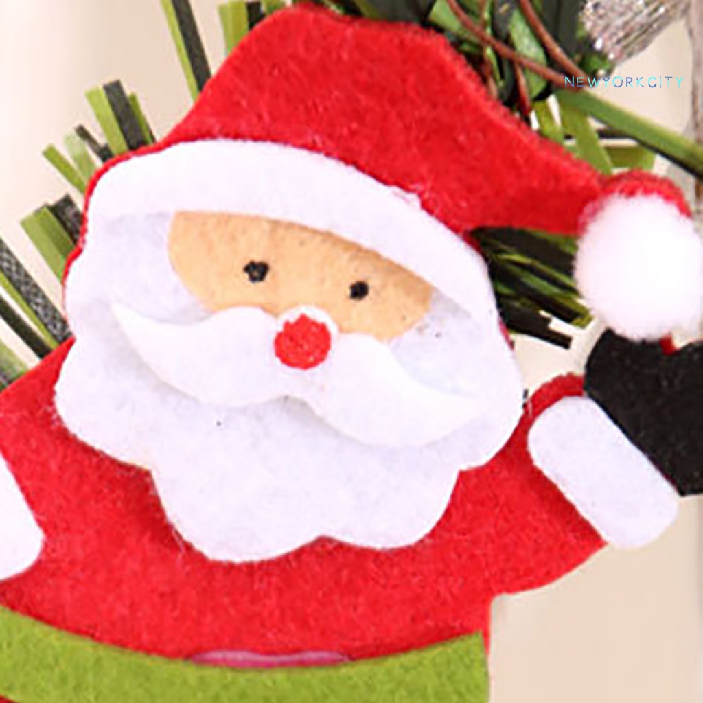 Vòng Hoa Nhân Tạo Bằng PVC Kèm Dây Treo Trang Trí Giáng Sinh