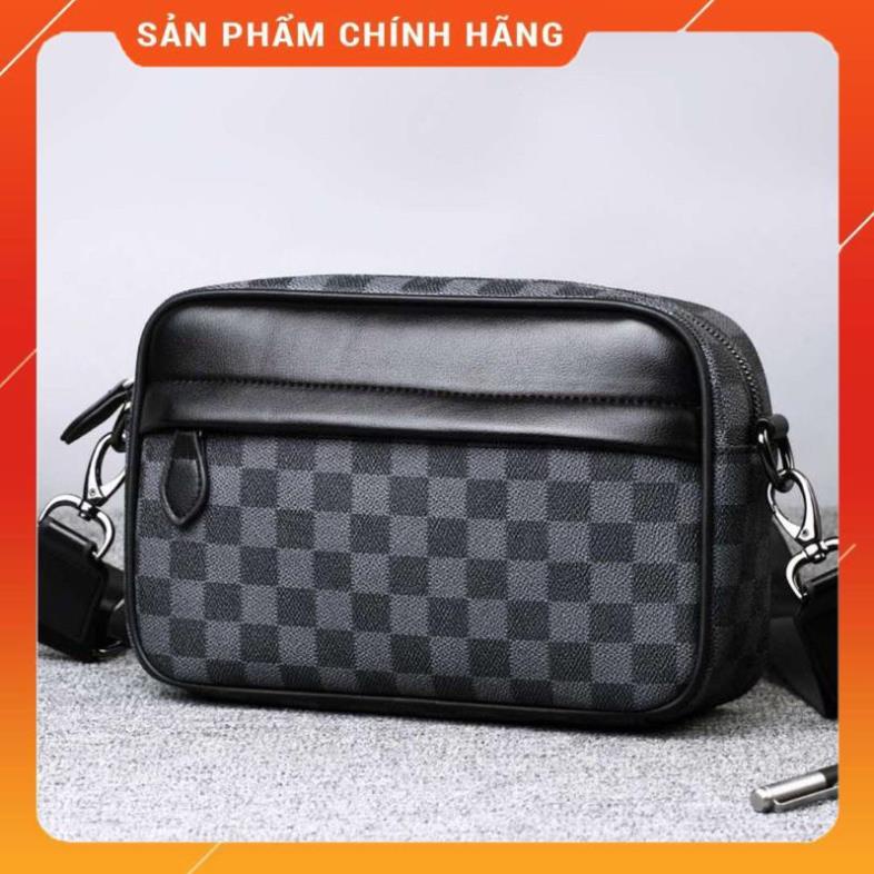 Túi đeo chéo nam đẹp caro da mềm chống nước hàng đẹp thời trang cao cấp giá rẻ TĐCN540