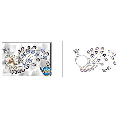 Tranh Đính Đá CÔNG DF2763 (70x50cm)