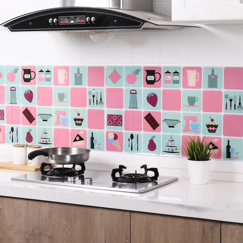 Miếng Giấy Dán Nhà Bếp Cách Nhiệt Chống Dầu Mỡ - Decal Dán Bếp