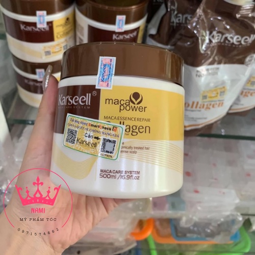 Kem Hấp Ủ Tóc COLLAGEN KARSEELL 500ML Phục Hồi Hư Tổn, Khô Xơ, Chẻ Ngọn Hàng Chính Hãng Cao Cấp