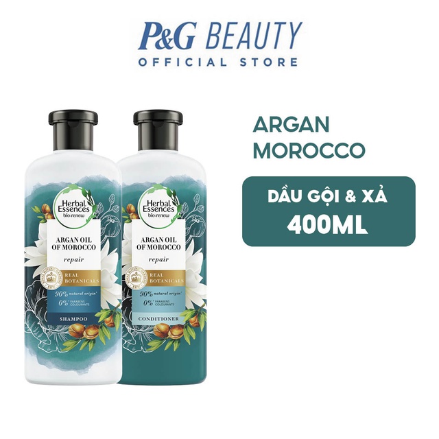 Dầu gội ,Xả Herbal Essences Thảo Mộc và Hương Thảo &amp; Tinh dầu Argan Of Morocco400ml