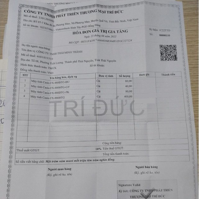 Máy tính casio FX880-BTG chính hãng- Bảo hành 7 năm - Độ Chính Xác Cao