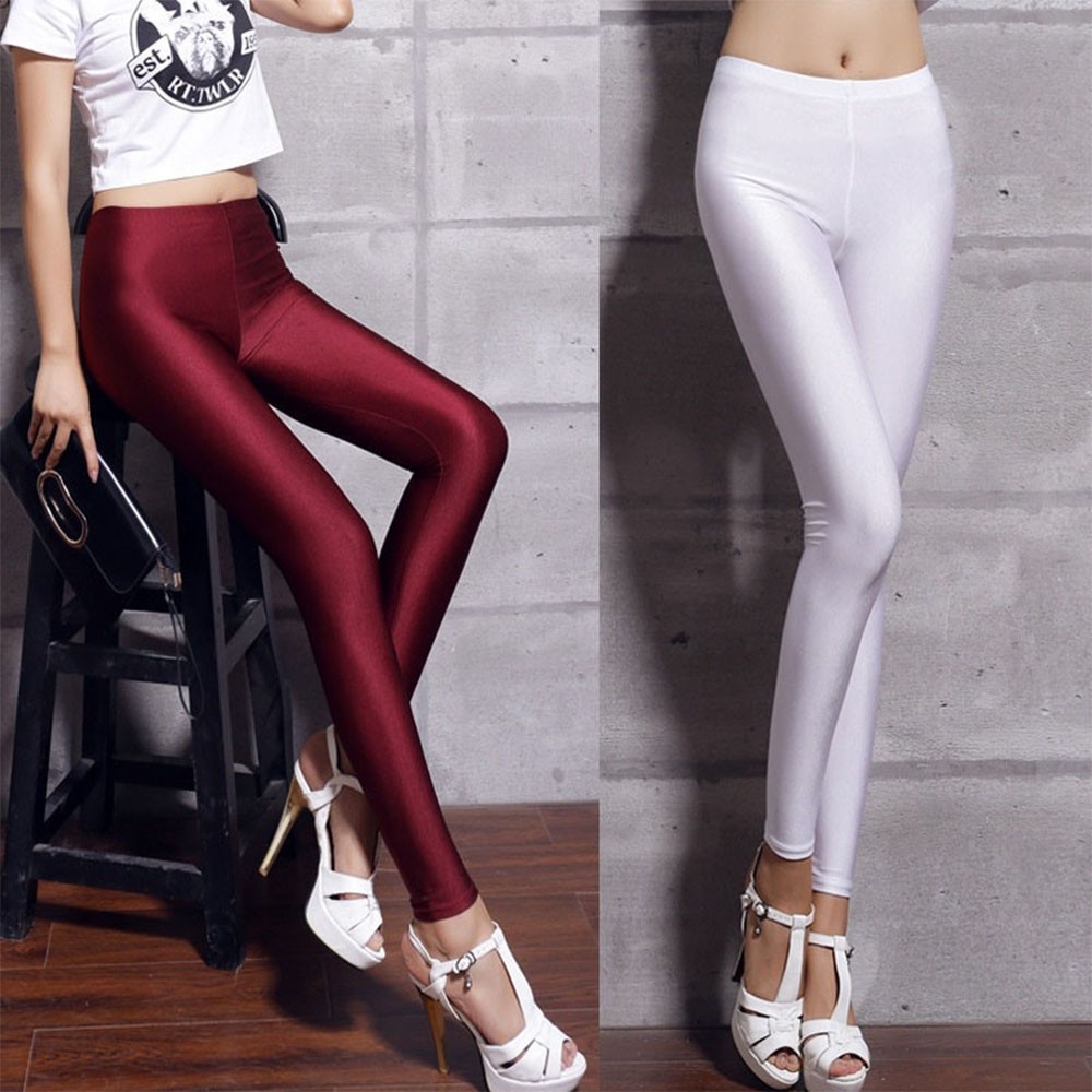 Quần legging co dãn màu sắc kẹo ngọt cho nữ | BigBuy360 - bigbuy360.vn