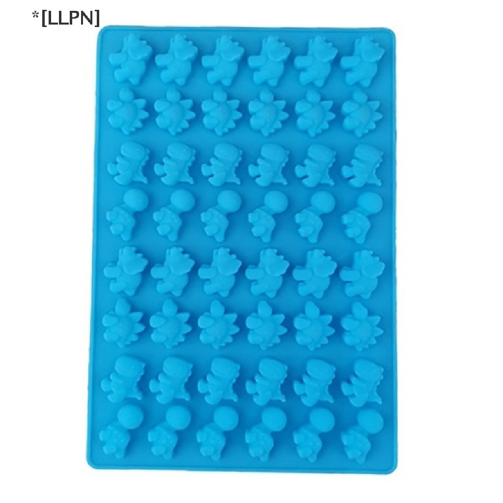 Khuôn Silicon Mềm Làm Đá / Sô Cô La / Kẹo Hình Khủng Long 48 Lỗ
