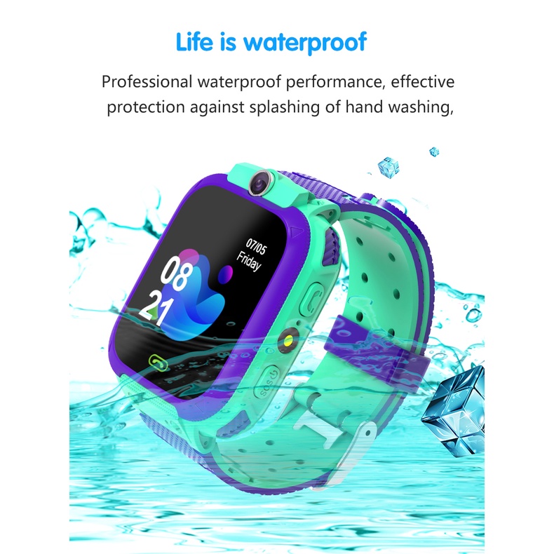 Đồng Hồ Thông Minh Q12 Jam Có Camera Hỗ Trợ Thẻ Sim Định Vị Chính Xác Dành Cho Trẻ Em