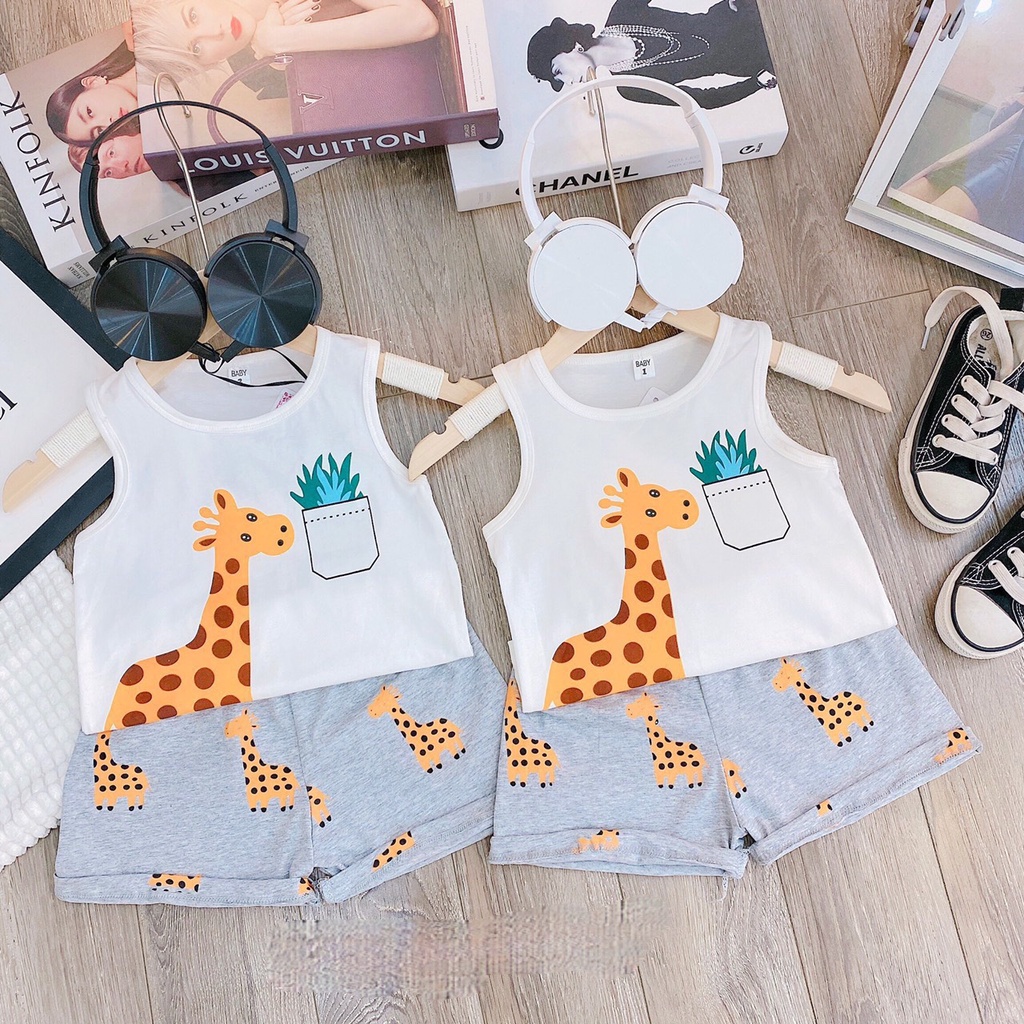 BỘ BA LỖ HƯƠU VÀNG DỄ THƯƠNG CHO BÉ TRAI BÉ GÁI 8-18Kg