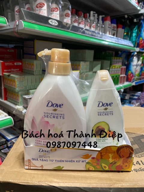 Sữa Tắm Dove Dưỡng Thể Căng Bóng 530g ( kèm sữa tắng 200 g )