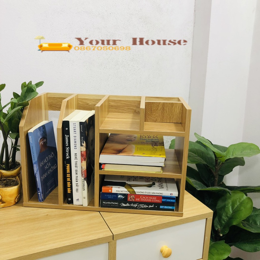 Kệ Sách Để Bàn, Kệ Hồ Sơ Để Bàn Gỗ MDF - YOUR HOUSE