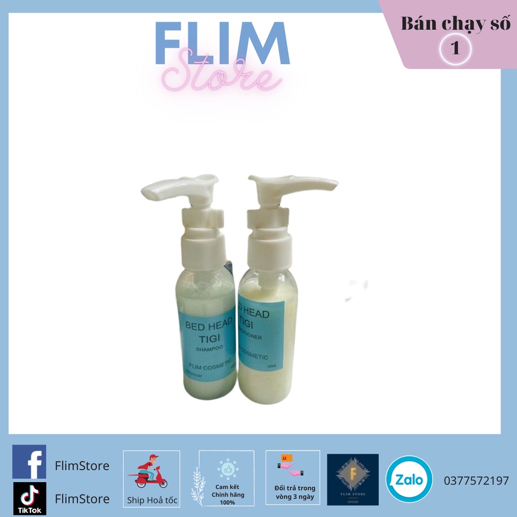 TIGI 50ml Phục Hồi Tóc Hư Tổn, Chăm Sóc Tóc Nhuộm | Dầu Gội Xả TIGI Bed Head