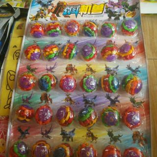 lắp ghép thú siêu nhân (30 quả 1 vỉ)