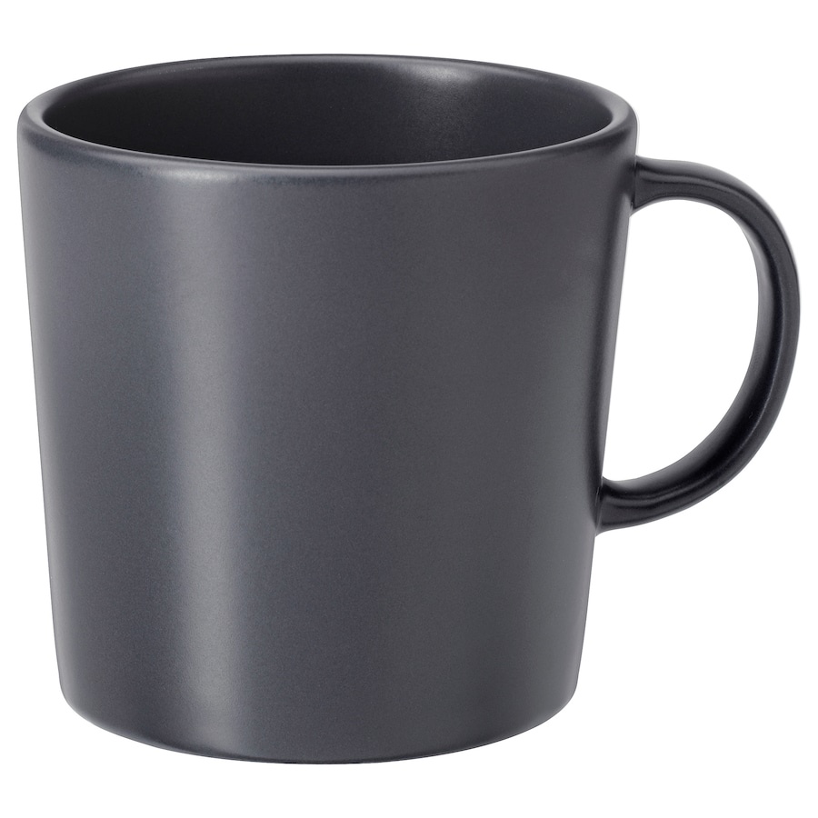 Cốc, ly gốm sứ tráng men đá có tay cầm Dinera IKEA 300ml