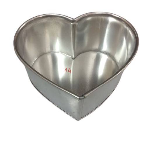 Khuôn tim đế liền 14cm