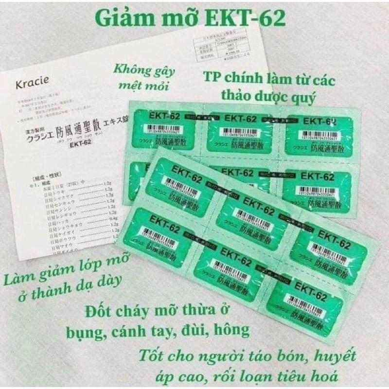 Tiêu Mỡ Kracie Hofutsu Shousan EKT 62 378v