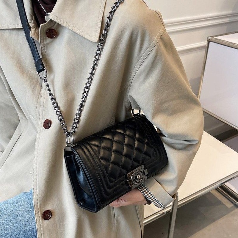 Túi đeo vai hình vuông cỡ nhỏ IELGY phong cách Hàn Quốc thời trang cho nữ