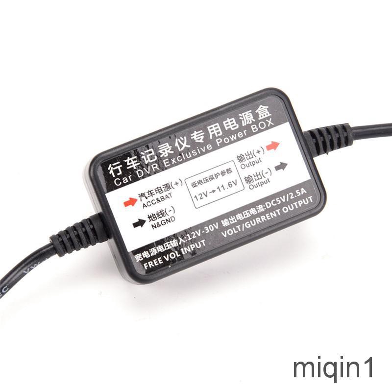 Bộ Chuyển Đổi Nguồn Điện Mq1My Mini Usb / Micro Usb Có Dây Cứng 2.5a Cho Xe Hơi