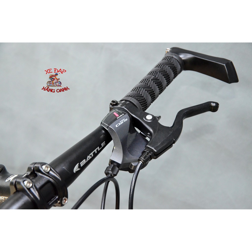 Xe đạp Touring BATTLE Cyclone R2000: Khung Nhôm, Tay đề/Gạt líp SHIMANO Claris R2000 2x8 (16 tốc độ), Lốp KENDA 700x28C