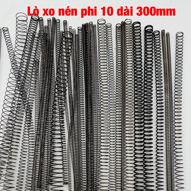 Lò xo nén phi 10mm dài 300mm
