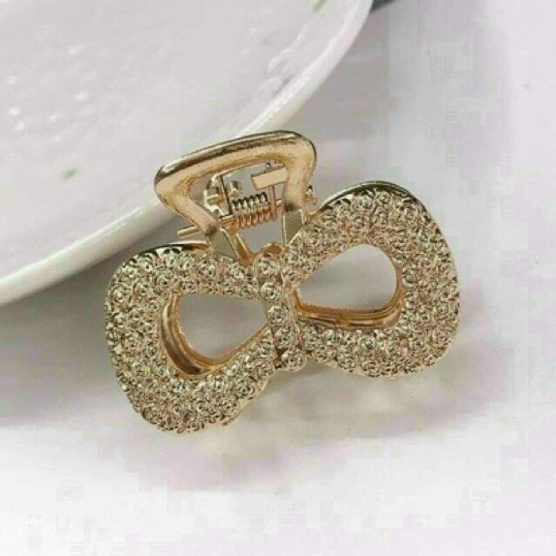 Set 5 Kẹp tóc đính đá vàng siêu xinh